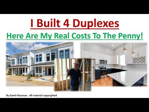 I Built 4 Rental Duplexes. Here Are My Real Costs to the Penny! (Real Estate Development Case Study)