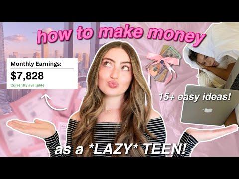 how to make money as a *LAZY* TEEN 2024! easy & FAST for age 12,13,14,15,16* (PART 4)