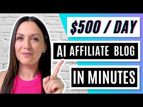 FULL TUTORIAL | $500 per DAY A.I. Affiliate Website in MINUTES