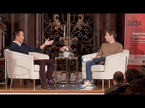 A fireside chat with Sam Altman OpenAI CEO at Harvard University