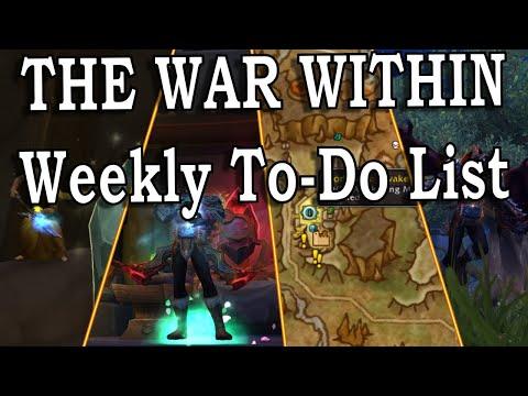 Complete Weekly To-Do List for Preseason in The War Within