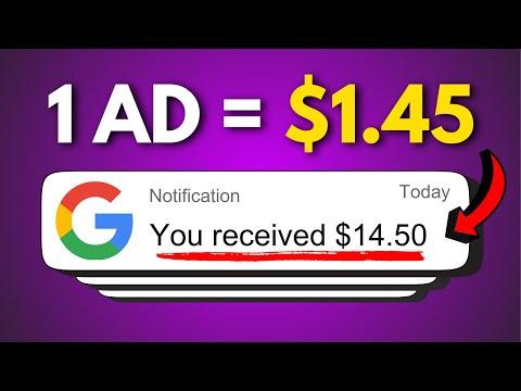 Get Paid $1.45 🤑 Watching A Google Ads