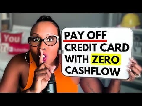 How to PAYOFF a Credit Card with $0 CASHFLOW