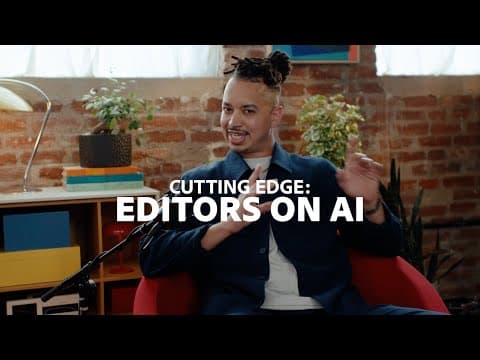 What is AI for Video Editors? | Cutting Edge: Editors on AI | Adobe Video