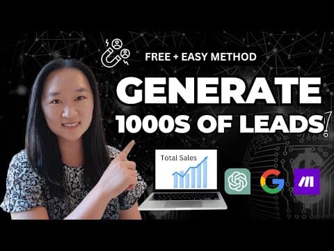 Using ChatGPT to Generate 1000s of Leads in Any Niche (Free + Easy Method)