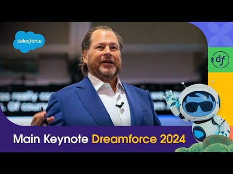 Dreamforce 2024 Main Keynote with Marc Benioff | Welcome to Agentforce | Salesforce