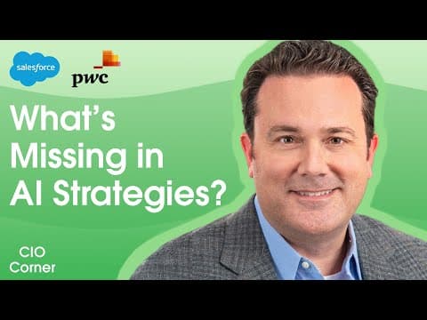 How PwC is Driving ROI from its $1 Billion AI Strategy | Salesforce CIO Corner